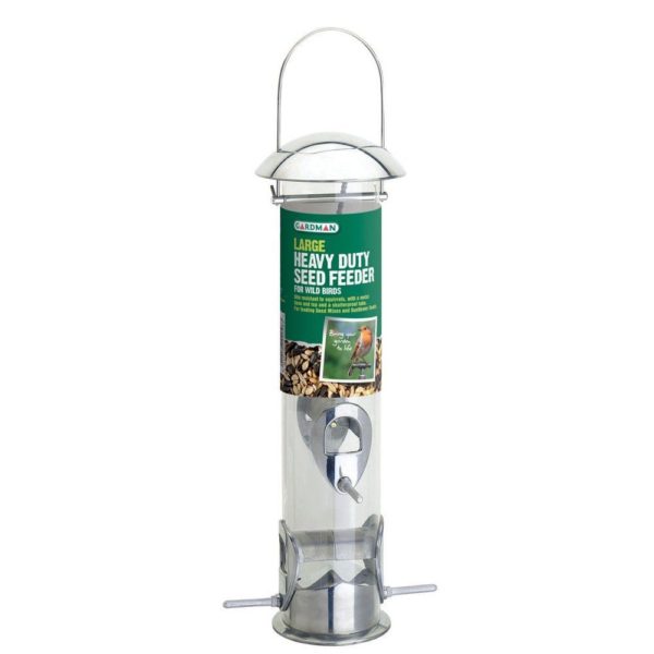 Gardman Large Heavy Duty Seed Feeder Wild Birds Garden Bird Care A01044