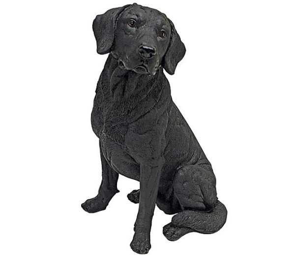 New Design Toscano Black Labrador Garden Statue Figure Garden Ornament