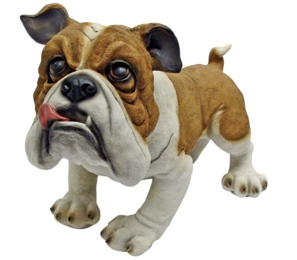 New Design Toscano Winston the British Bulldog Garden Statue Garden Ornament