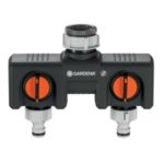 Gardena 8193-20 Twin Tap Connector Garden Hose Fitting