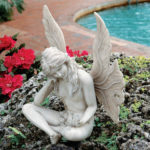 New Design Toscano PD1539 Secret Garden Fairy / Gazing Fairy Statue