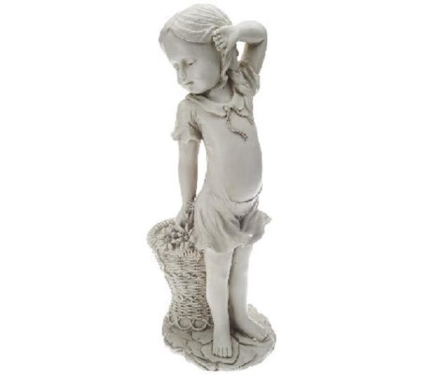 New Design Toscano 'Frances The Flower Girl' Garden Statue / Ornament