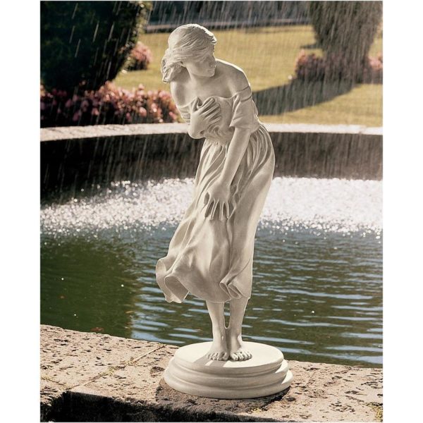 New Design Toscano 'Windblown Maiden' Garden Sculpture Ornament