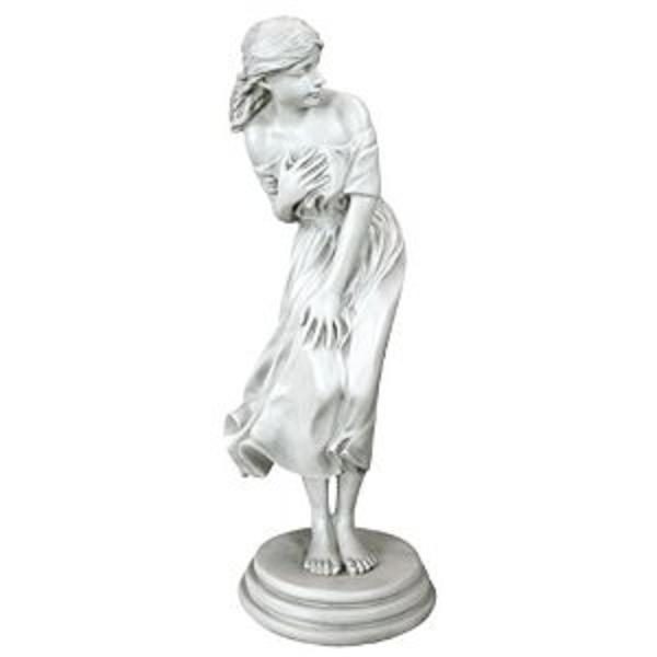New Design Toscano 'Windblown Maiden' Garden Sculpture Ornament
