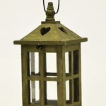 New Set x2 Lanterns Wooden 21"/14" Home & Garden Lighting