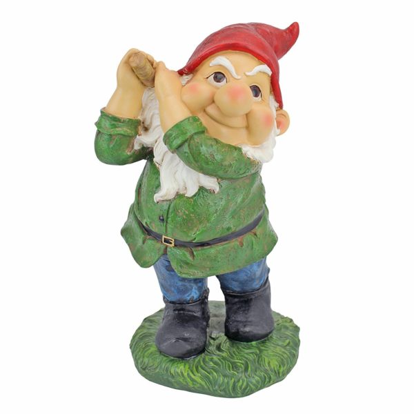 Design Toscano Bogey Burt Golfing Garden Gnome Statue Ornament 12"