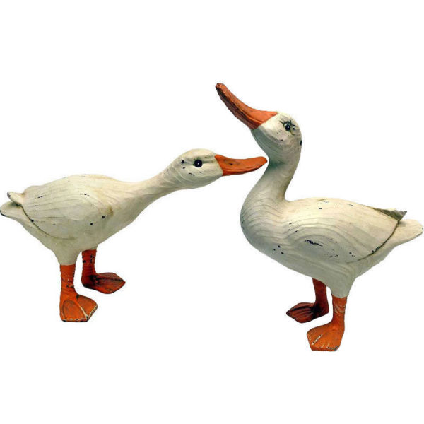 Design Toscano Set 2 Rustic Duck Statues Garden Sculptures Ornaments OFFER!
