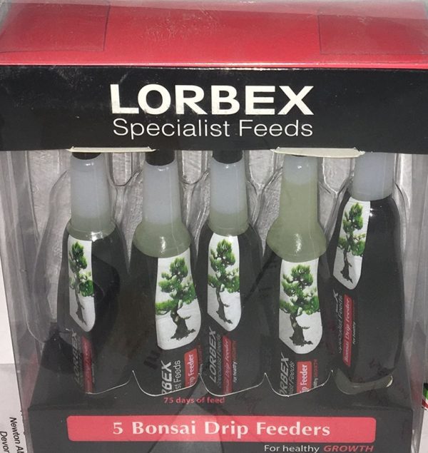 Lorbex Pack x5 Specialist Bonsai Drip Feeders Plant Food/Fertilizer