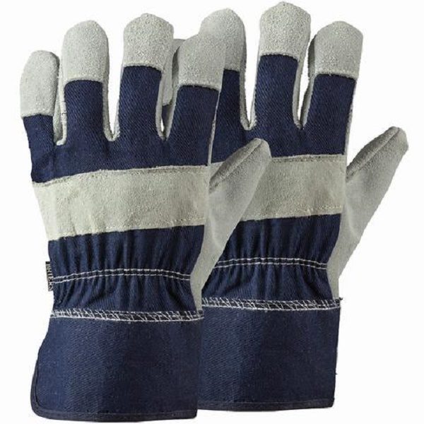 Briers Men's Large Size Rigger Gloves Twin Pack Home & Garden B4300 Blue