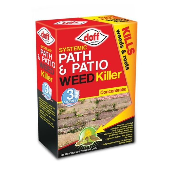 Doff Path & Patio Garden Weedkiller 3 Sachet (3x100ml) Pack