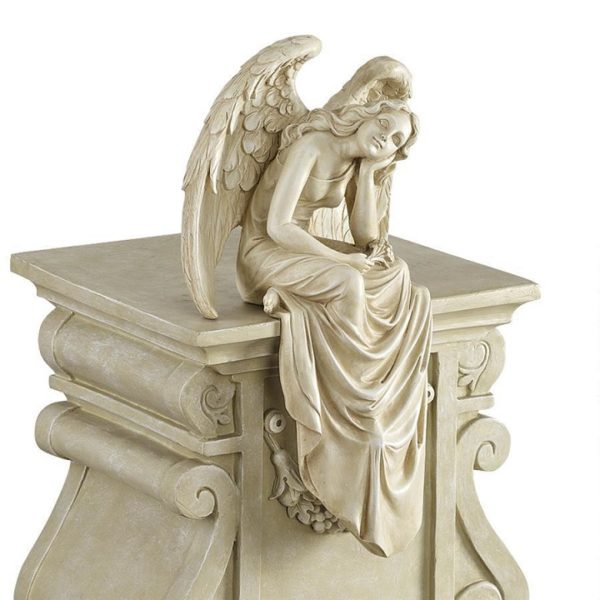 Design Toscano Resting Grace Sitting Angel Statue Medium NG34725