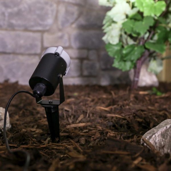 New Premier 20cm Outdoor Garden Spotlight - White LED Lighting