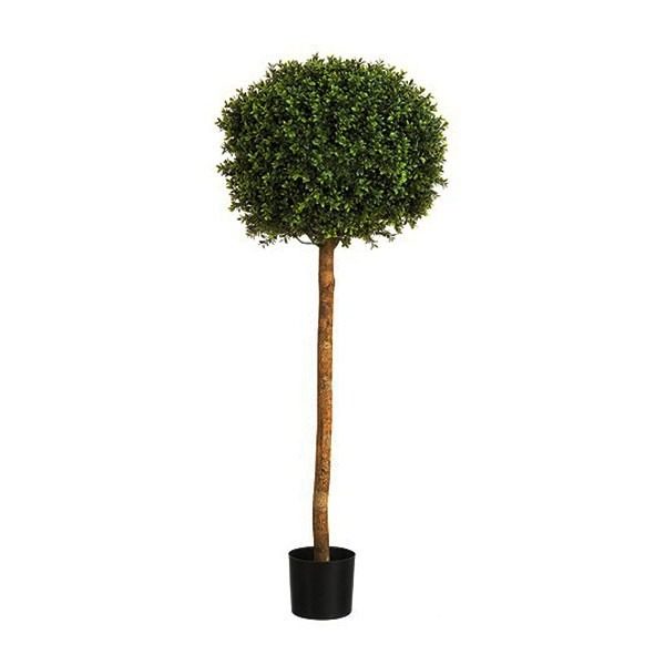 New Natural Stem Artificial Topiary Buxus / Boxwood Ball Lollipop Tree 4ft
