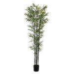 New 6ft Slim Black Stem Bamboo Artificial Bush / Houseplant