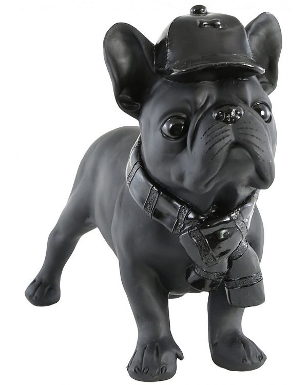 New Design Cool Dog in Hat Black Figure / Figurine 20.5cm