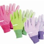 Pair Briers Dotty Gardening Gloves Medium B4345 Quality Blue Design