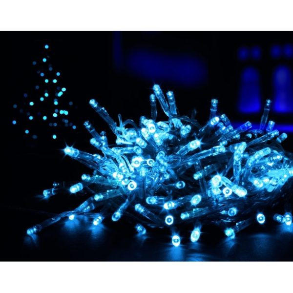 Set 200 Blue LED Supabrights Christmas Fairy Lights Indoor or Outdoor Use