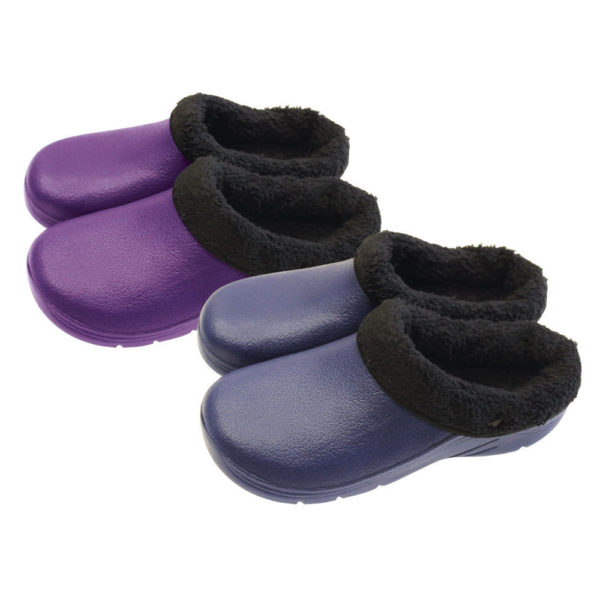New Briers Thermal Lined Garden Clogs Unisex Navy UK Size 7