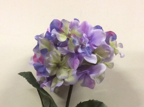 Pack 6 Stems Large hydrangea Blooms Lavender/Blue 32" Silk Flowers
