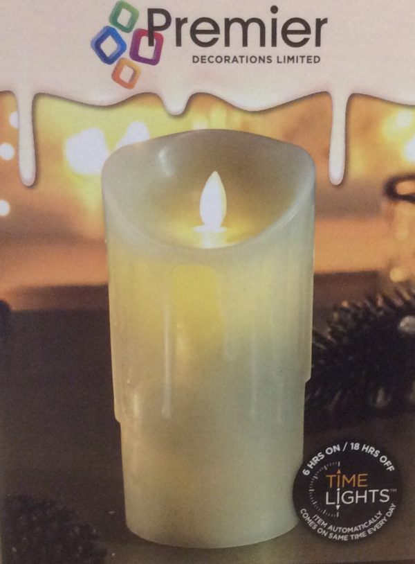 Flameless Melting Effect LED Dancing Candle Small Size 13cm Tall With Timer
