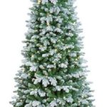 New 6ft Pre-Lit (300 W/White LED's) Frosted Douglas Pine PE/PVC Christmas Tree