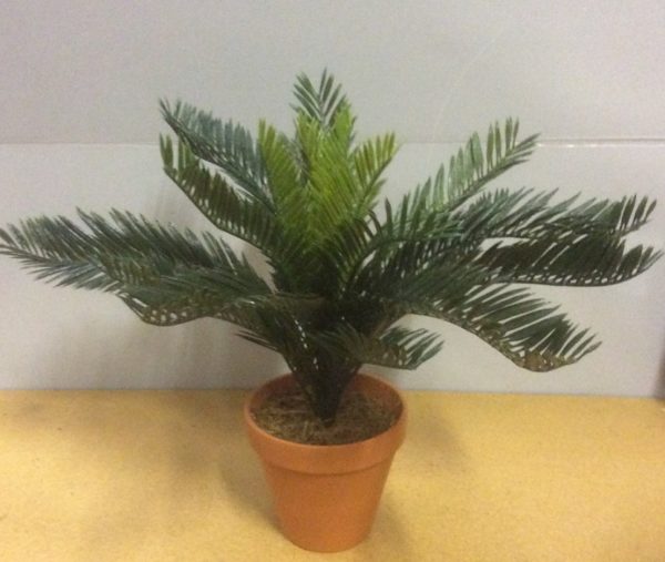 New Design Cycus Fern Bush Artificial Synthetic Pot Plant 30cm