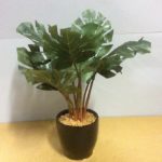 Philodendron Plant / Bush Artificial Silk Flower Potted Plant 55cm Tall