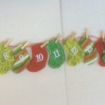New Design Premier 1.6m Mini Stocking Advent Garland Fabric