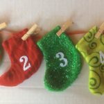 New Design Premier 1.6m Mini Stocking Advent Garland Fabric