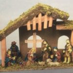 New Design 30cm Wooden Nativity Set + 9 Figures Christmas Scene N162223