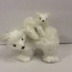 New Polar Bear & Baby Cub Figure Christmas Decoration 27cm