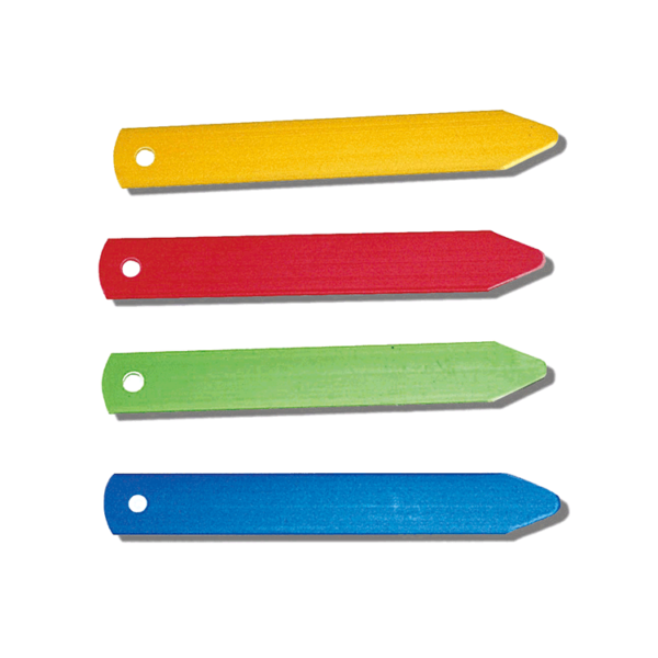 Pack x 50 Tildenet 100mm / 4-inch Plastic Plant Labels Multi-Color