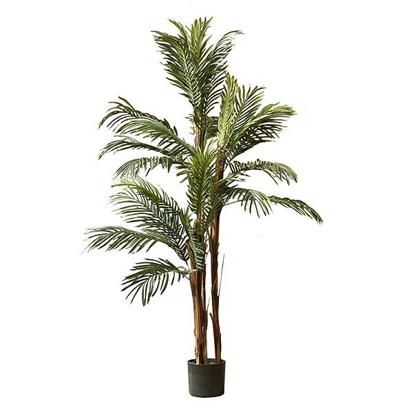 New Natural Stem Artificial Kenya Palm Tree 6ft Green Houseplant