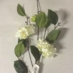 Pack x12 Stems Artificial Silk Flowers Peony Spray Cream