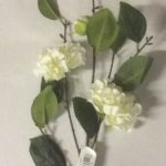 Pack x12 Stems Artificial Silk Flowers Peony Spray Cream