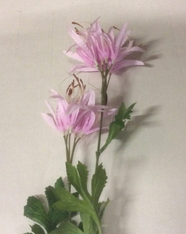 Pack x6 Stems Pink Nerine Spray Artificial Silk Flowers