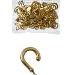 Pack 48 Fancy Christmas Tree Decoration Hooks 4 Christmas Ornaments 'Gold'