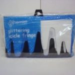 Snow Icicle Fringe Garlands Christmas Decorations 18cm Drop Pack 3 x 2.4m Long