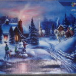 Canvas Print LED Lights Winter Homecoming 40x30cm Battery-Operated Christmas