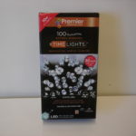 100 Multi Action Battery Operated White LED Christmas Lights With Timer