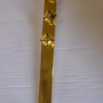 Gold Metal Christmas Door Wreath Hanger + Jingle Bells 38cm