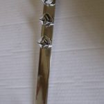Silver Metal Door Wreath Hanger + Jingle Bells 38cm Christmas