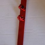 Red Metal Christmas Door Wreath Hanger + Jingle Bells 38cm