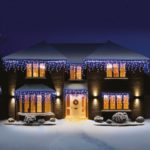360 Led Supabright Blue & White Snowing Icicle Christmas Lights Outdoor