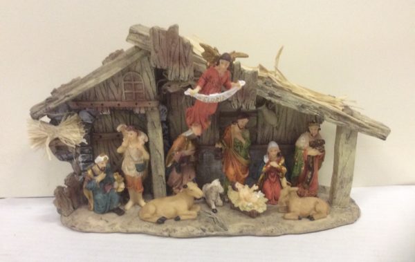 Nativity Set Christmas Scene Premier Decorations 30 x 18cm