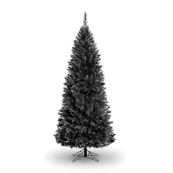 7' Slim Black Glacier Pine Stunning Artificial Christmas Tree