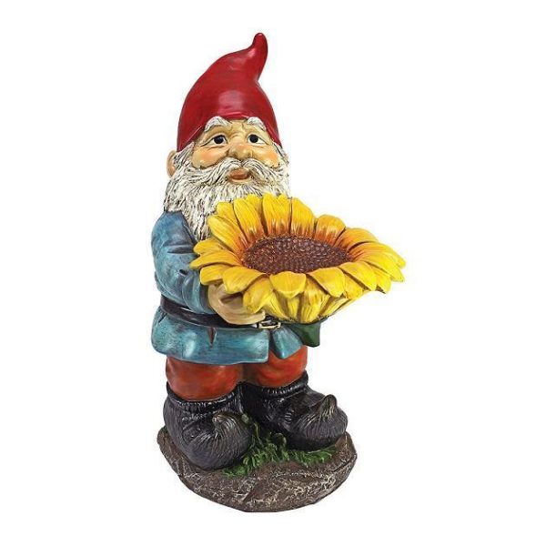 Design Toscano 'Sunflower Sammy' Gnome Garden Statue Ornament