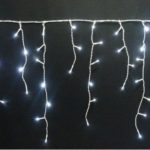 720 LED Snowing WHITE Icicles + Timer Premier Decorations Christmas Lights