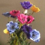 Anemone Mixed Colours Pack x12 Stems Artificial Silk Flowers