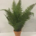 Boston Fern Bush Artificial Synthetic Pot Plant 40cm